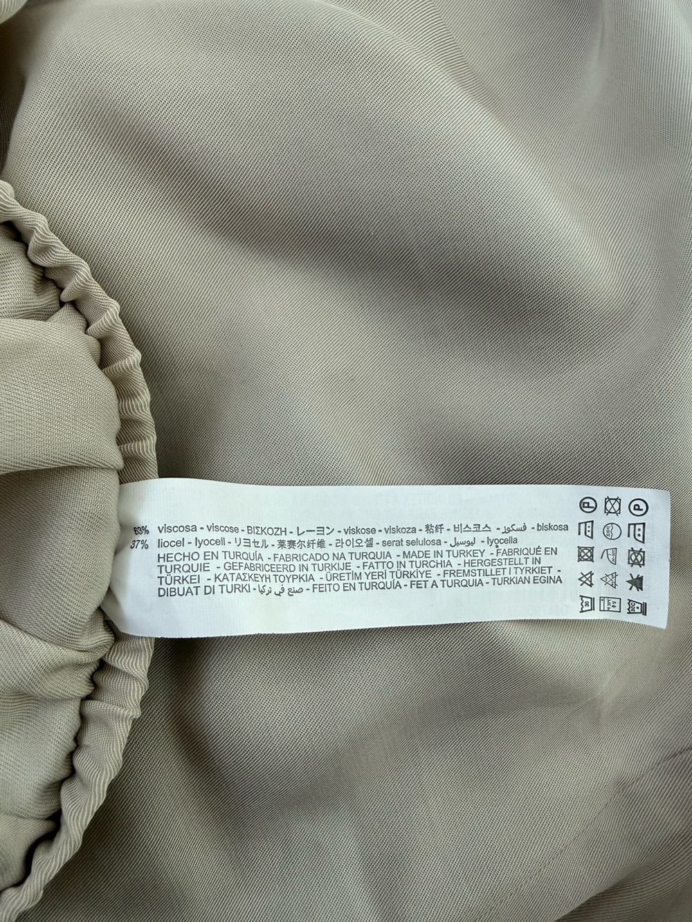Zara Wide Leg Pants in Light Beige - Picture 10 of 10
